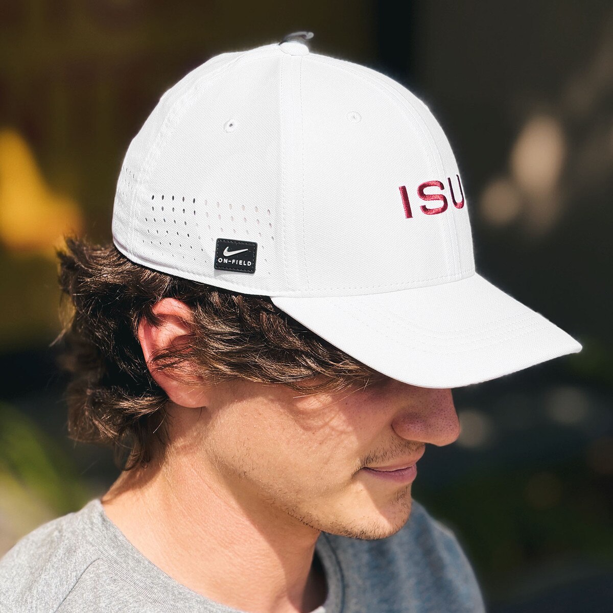 Nike ISU White FA26 Structured Club Cap side